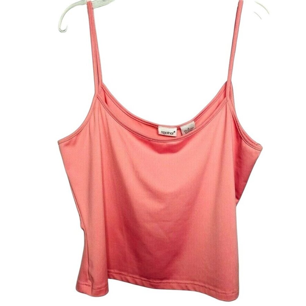 Womens Spaghetti Strap Blouse  Crop Top Pink Size Large u Together